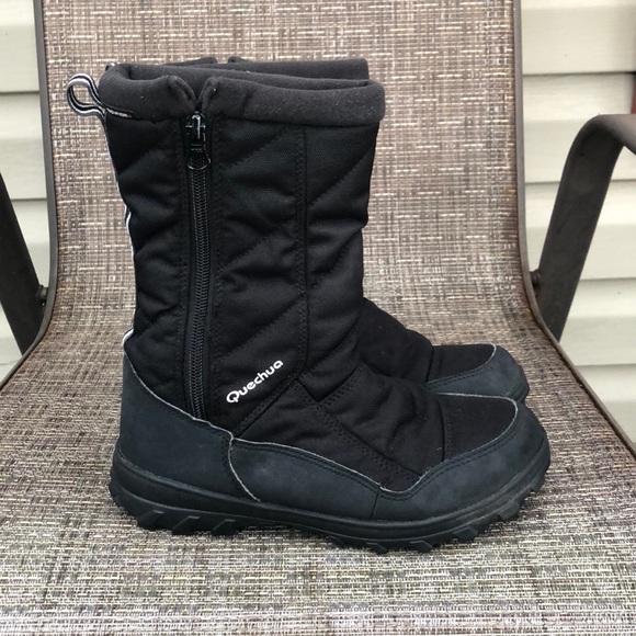 Quechua Kids black&white side zip snowboots - Picture 3 of 7
